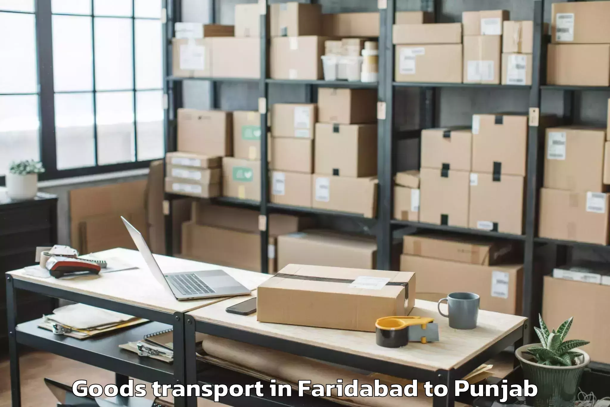 Book Faridabad to Rahon Goods Transport